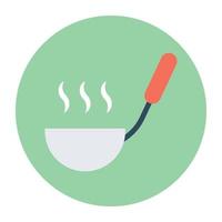 Trendy Ladle Concepts vector