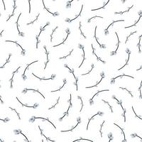 Willow twig seamless background. Easter pattern. Vector illustration