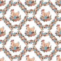 Seamless pattern for Easter holiday vector