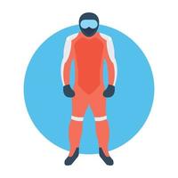 Trendy Skier Concepts vector