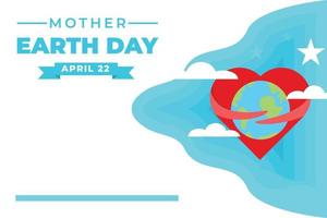 Mother Earth Day Banner Template vector