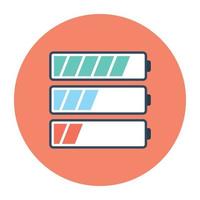 Batteries Levels Concepts vector