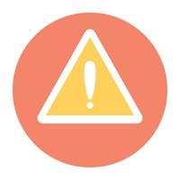 Trendy Warning Concepts vector