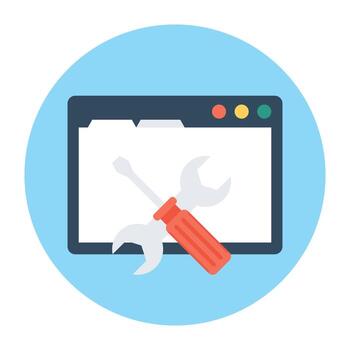 conceptos de configuración web vector