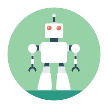 conceptos de robot bionico vector