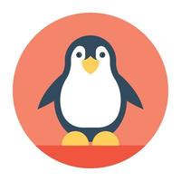 conceptos de pingüino de moda vector