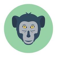 Trendy Monkey Concepts vector