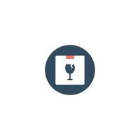 Fragile Symbol Concepts vector