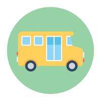 Trendy Bus Concepts vector