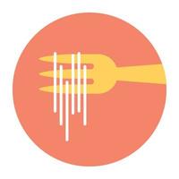 Trendy Fork Concepts vector