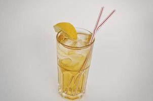 ice tea isolated on the white background photo