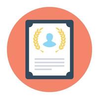 Trendy Certification Concepts vector