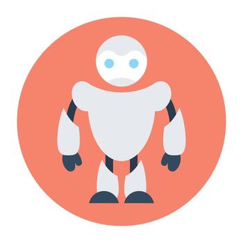 conceptos de robot bionico vector