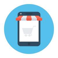 M Commerce Concepts vector