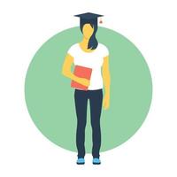 Trendy Graduate Concepts vector