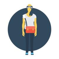 Trendy Student Concepts vector