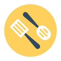 Trendy Spatula Concepts vector