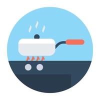 Trendy Cooking Concepts vector