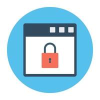 conceptos de seguridad web vector