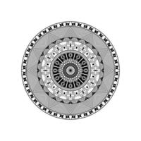 Decorative mandala isolated on white background. Indian ornament. Vector illustration. Hand drawn background. Elements for your design.