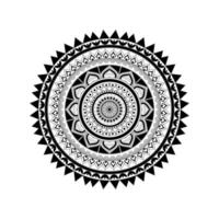 Mandalas for coloring book.Vector Black and White Mandala, Mandala Circle Pattern Isolated on White, Decorative round ornaments.Oriental vector, Mandala Illustration Vector. vector
