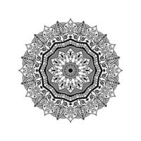 Vector mandala design. Abstract pattern isolated on white background. Illustration for cards, coloring pages in illustration