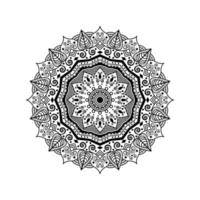 Vector mandala design. Abstract pattern isolated on white background. Illustration for cards, coloring pages in illustration