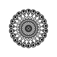 High Quality Vintage Decorative Oriental Mandala on White Background . isolated Vector Elements