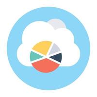 Cloud Graph Concepts vector