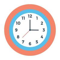 conceptos de reloj de moda vector