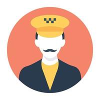 Taxi Driver Concepts vector