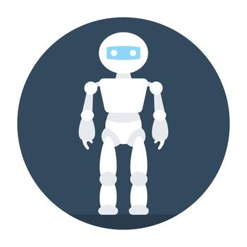 conceptos de robot bionico vector