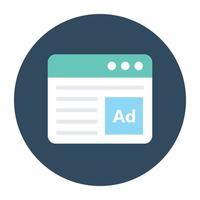 Online Ad Concepts vector