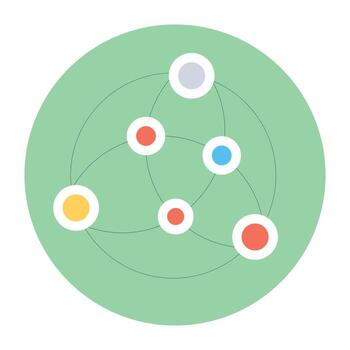 Trendy Networking Concepts vector