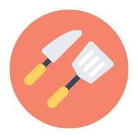 Trendy Cutlery Concepts vector