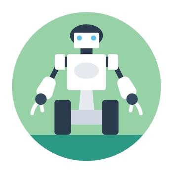 conceptos de robot bionico vector