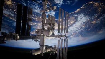 estación terrestre y espacial iss foto