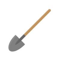 Garden spade, shovel. Tool for farming and gardening. Flat style. vector