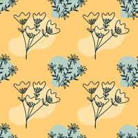 florals seamless pattern vintage wallpaper seamless design vector