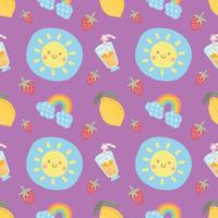 cute things seamless design vector