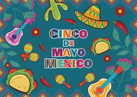 cinco de mayo background vector