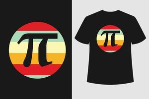 diseño de camiseta del día pi vector