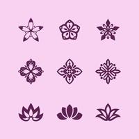Flower Icon Collection vector