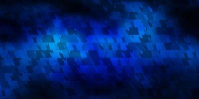 textura de vector azul oscuro con estilo triangular.