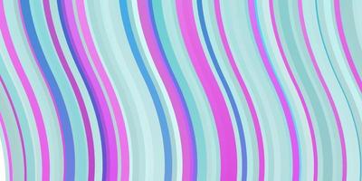 Light Pink, Blue vector texture with curves.