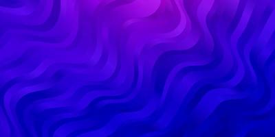 Light Pink, Blue vector background with bent lines.
