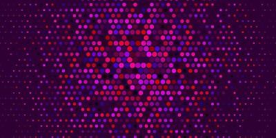 Light Pink vector background with bubbles.
