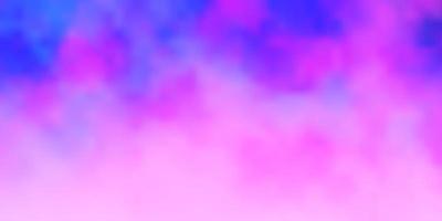 Light Purple, Pink vector texture with cloudy sky.