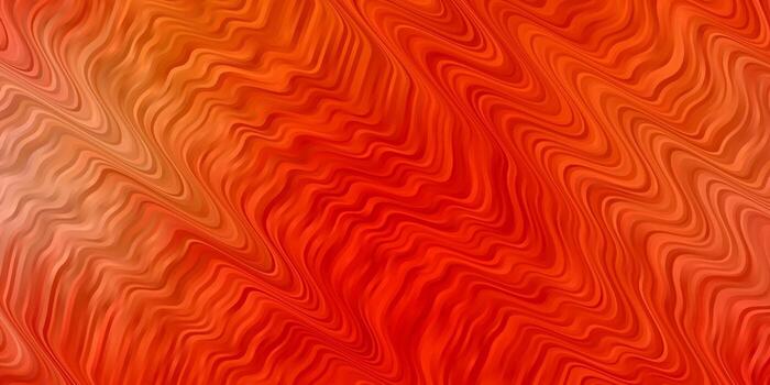Light Orange vector pattern with curved lines.