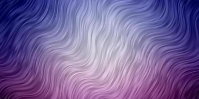Light Pink, Blue vector template with curved lines.